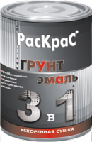 Раскрас грунт-эмаль 3в1 темно-вишневый (1,9кг)